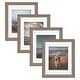 preview thumbnail 18 of 52, Kate and Laurel Bordeaux Wood Photo Frame Set 11x14 matted to 8x10 - Rustic Brown