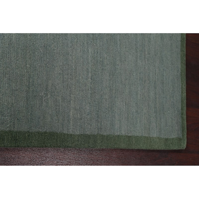 Vegetable Dye Abstract Nepalese Oriental Area Rug Handmade Wool Carpet - 6'2" x 9'3"