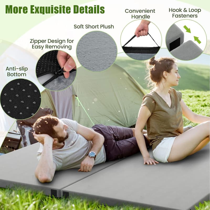 Memory Foam Sleeping Pad Floor Mattress Portable Camping Mattress