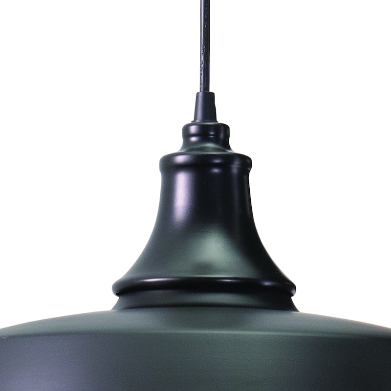 Dorado Bronze Outdoor Farmhouse Pendant Ceiling Light - 15-in W x 8.5-in H x 15-in D