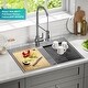 preview thumbnail 78 of 137, KRAUS Kore Workstation Drop-In Stainless Steel Kitchen Sink