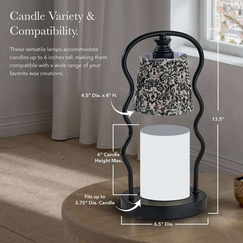 Twirl Candlewarmer Lamp with Timer - Dimmable Wax Melt Heater, 3 Lighting Modes & Auto Shutoff