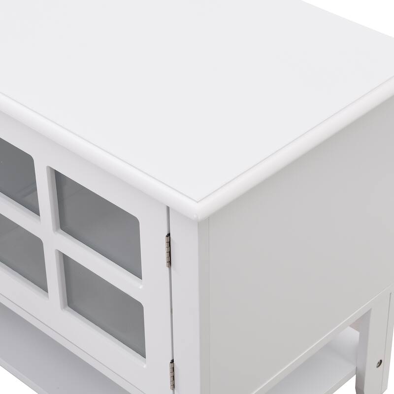 TV Stand for TVs up to 60", Entertainment Center with Multifunctional Storage Space