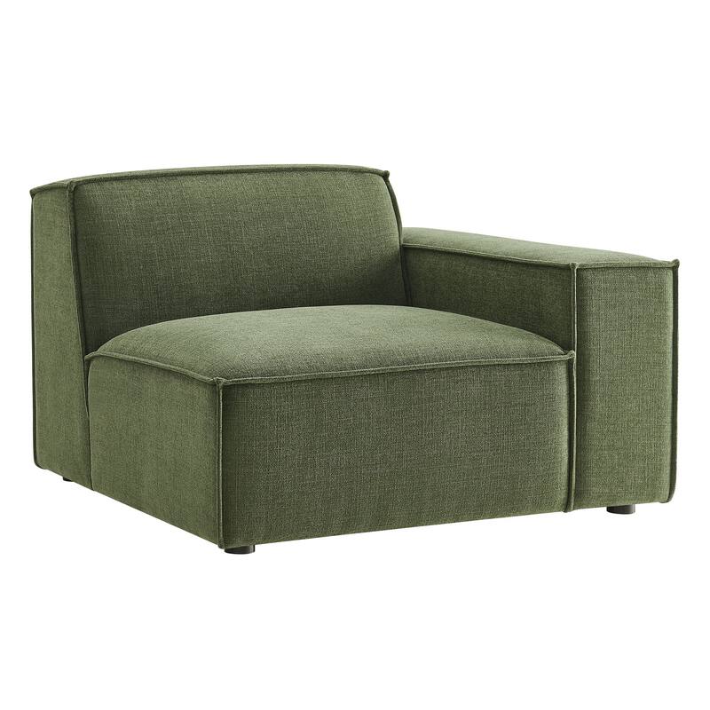 Restore Performance Fabric Upholstered Right-Facing Modular Lounge Chair