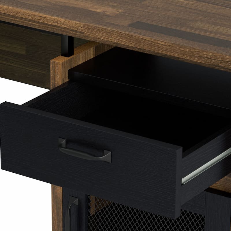 DH BASIC Urban 63-inch Multi-storage L-shape Desk by Denhour
