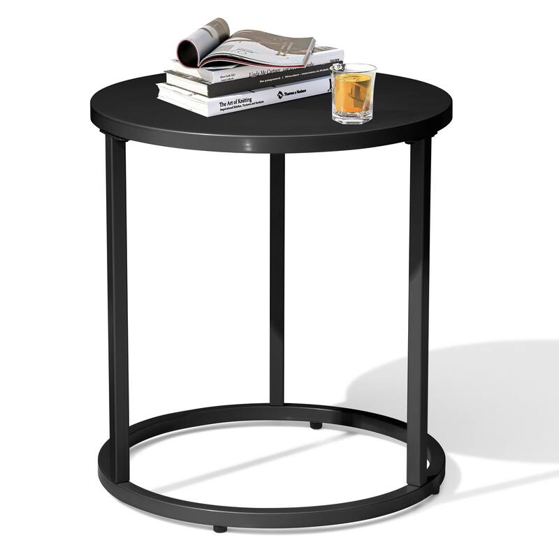 Crestlive Products Outdoor Modern Metal Round Side Table