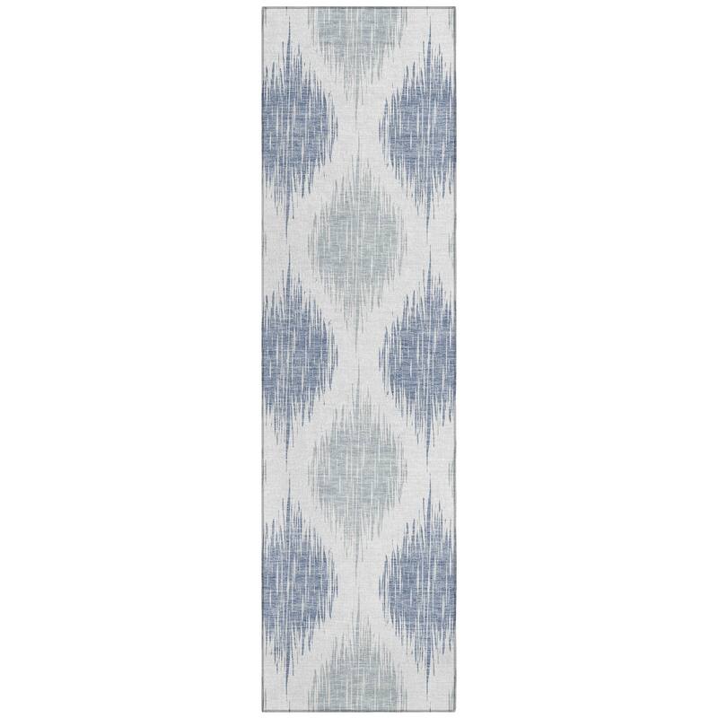 Machine Washable Indoor/ Outdoor Chantille Geo Contemporary Rug