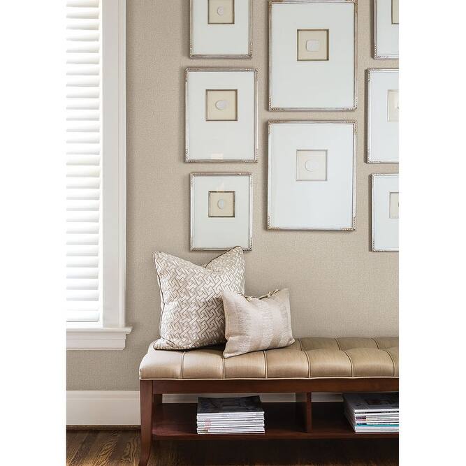 Brewster Basilic Cream Mosaic Wallpaper - 20.5in x 396in x 0.025in