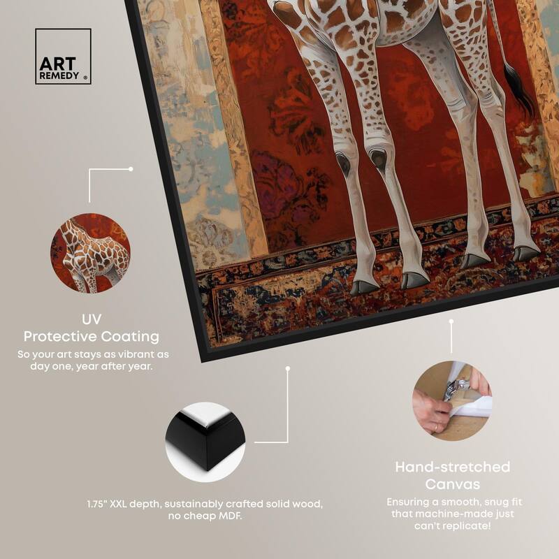 Giraffe Archway Canvas by Art Remedy