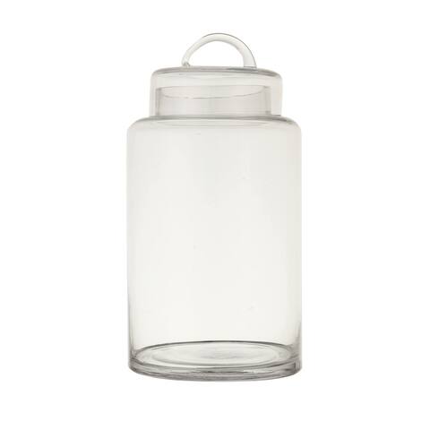 Large Clear Glass Container with Lid