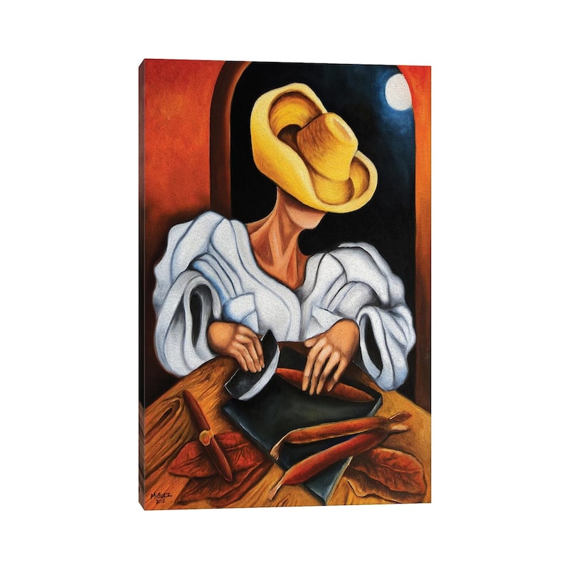 iCanvas "Making Cigars" by Dixie Miguez Canvas Print