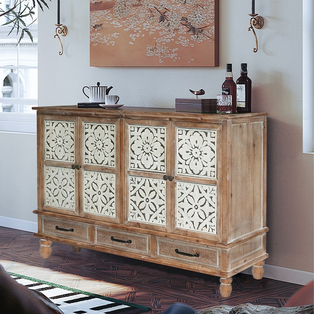 4 Doord 3 Drawers Sideboard Cabinet