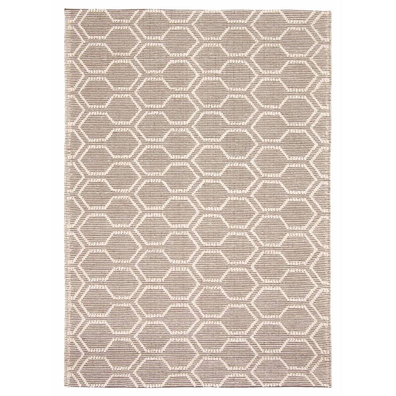 ECARPETGALLERY Braid weave Sienna Brown Wool Rug - 5'1 x 7'5 - Brown - 5'1 x 7'5