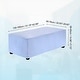 preview thumbnail 20 of 55, Stretch Foot Stool Cover Rectangular Square Foot Stool Slipcover Sky Blue - 51.18"-62.99"