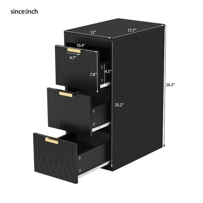 24 inch Wall Mounted Bathroom Vanity with Ceramic Sink, Side Cabinet & Single Hole Faucet