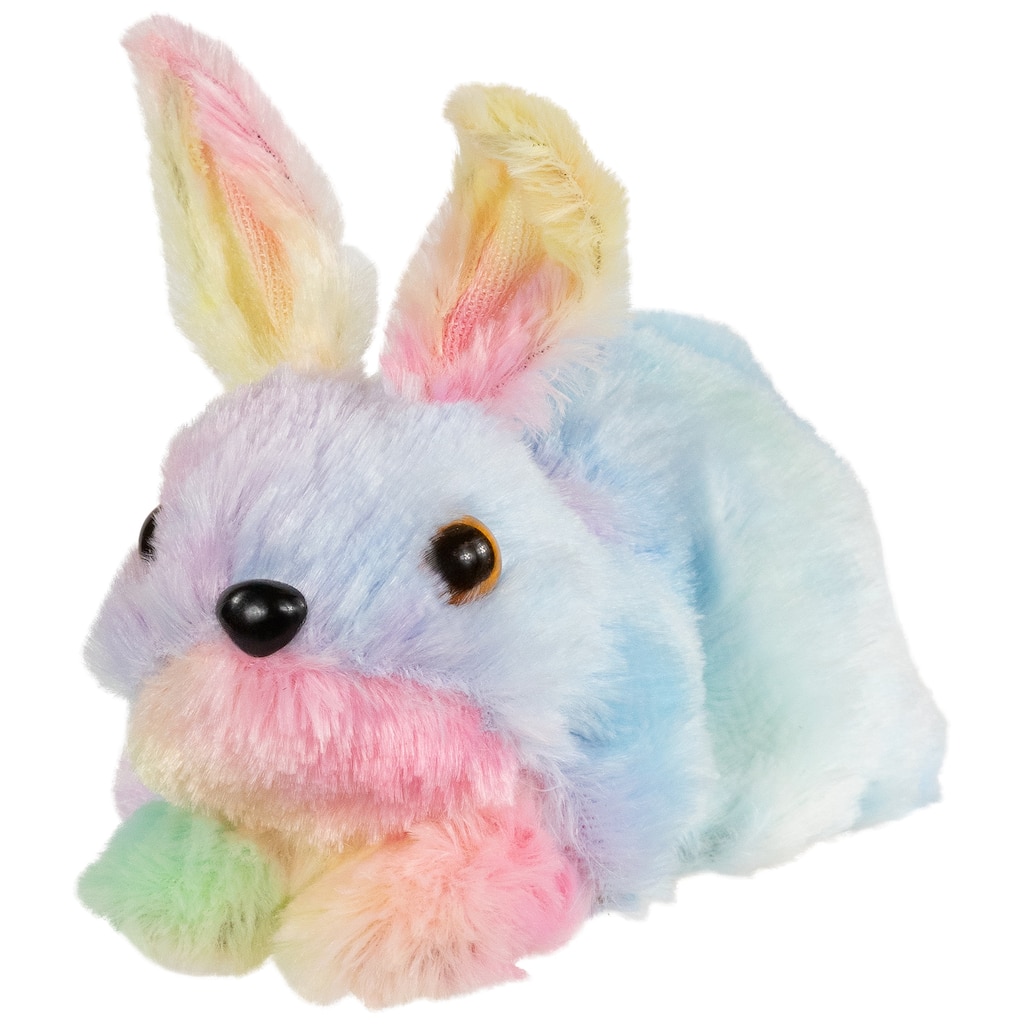 Plush Easter Bunny Tabletop Figurine - 7" - Multi-Color