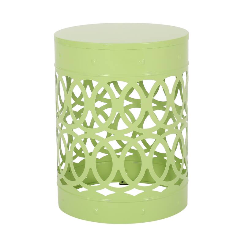 Outdoor Delight Powder-coated Iron End table, Set of 2, Black