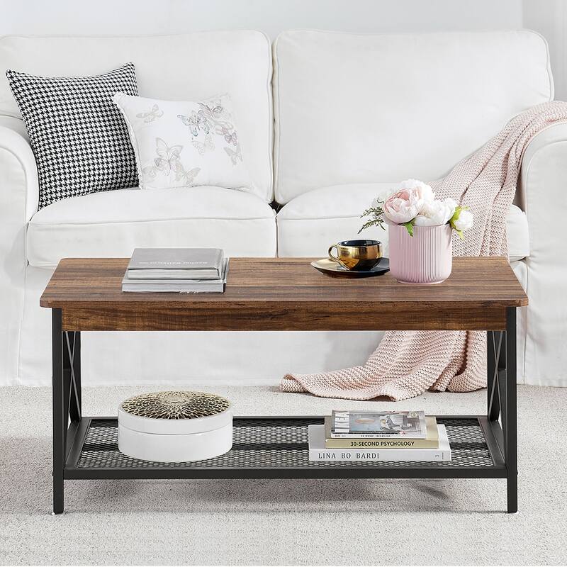 VECELO Contemporary Coffee Table Set, Living Room Set(2PCS/3PCS)
