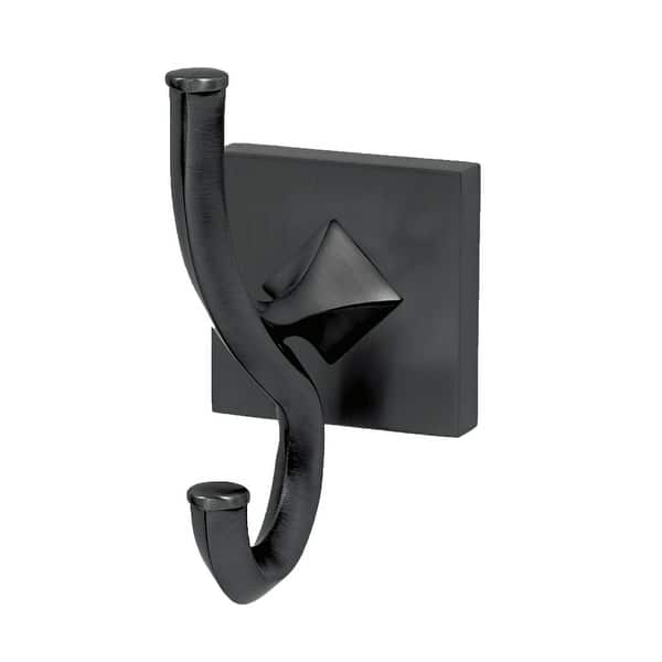 slide 2 of 6, Alno Contemporary II Double Bathroom Towel Robe Hook