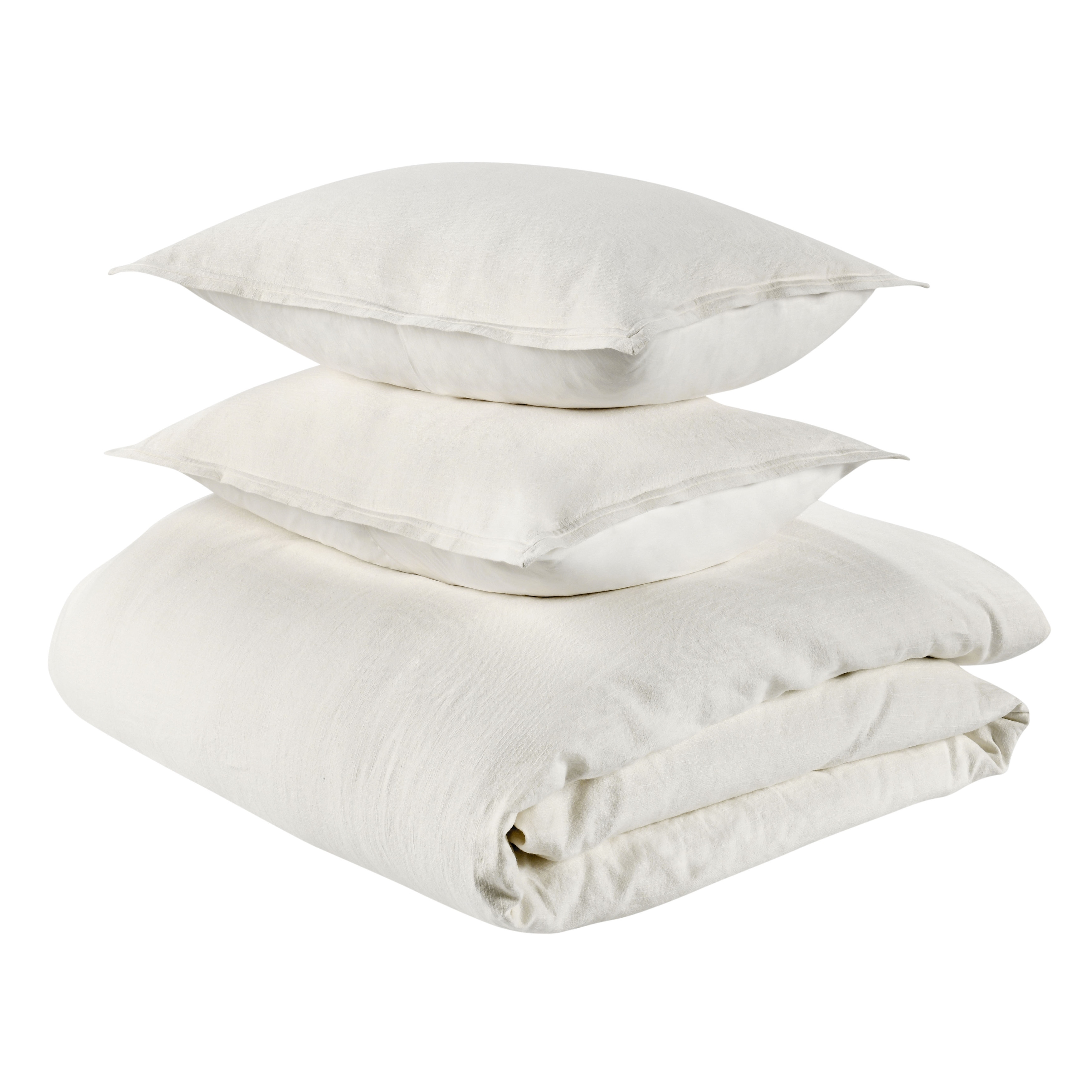 Villa by Classic Home Talia 3-Piece Linen Blend Fabric Duvet Set