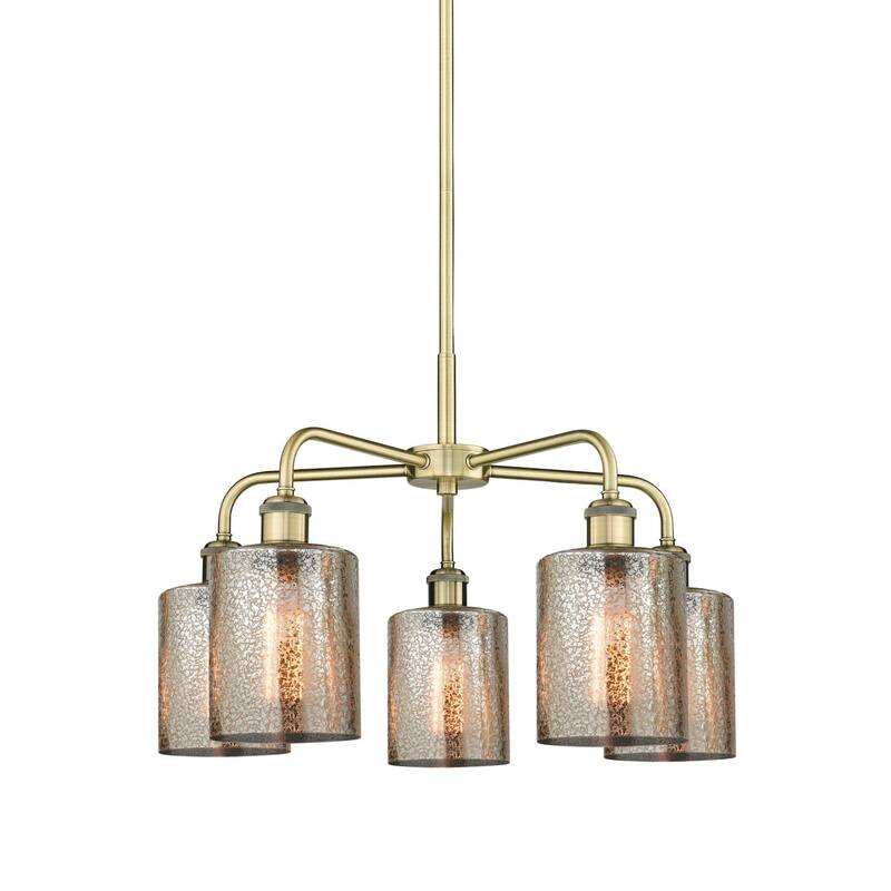 Innovations Lighting 516-5CR-15-23 Cobbleskill Chandelier Cobbleskill - Antique Brass / Mercury