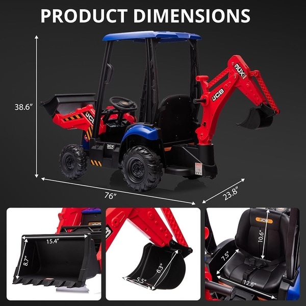 4 in 1 JCB Ride On Excavator - buybuy BABY - 42253383