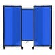 preview thumbnail 68 of 129, Room Divider 360 Folding Portable Partition - Polycarbonate Blue Poly - 5' H x 8'6" W