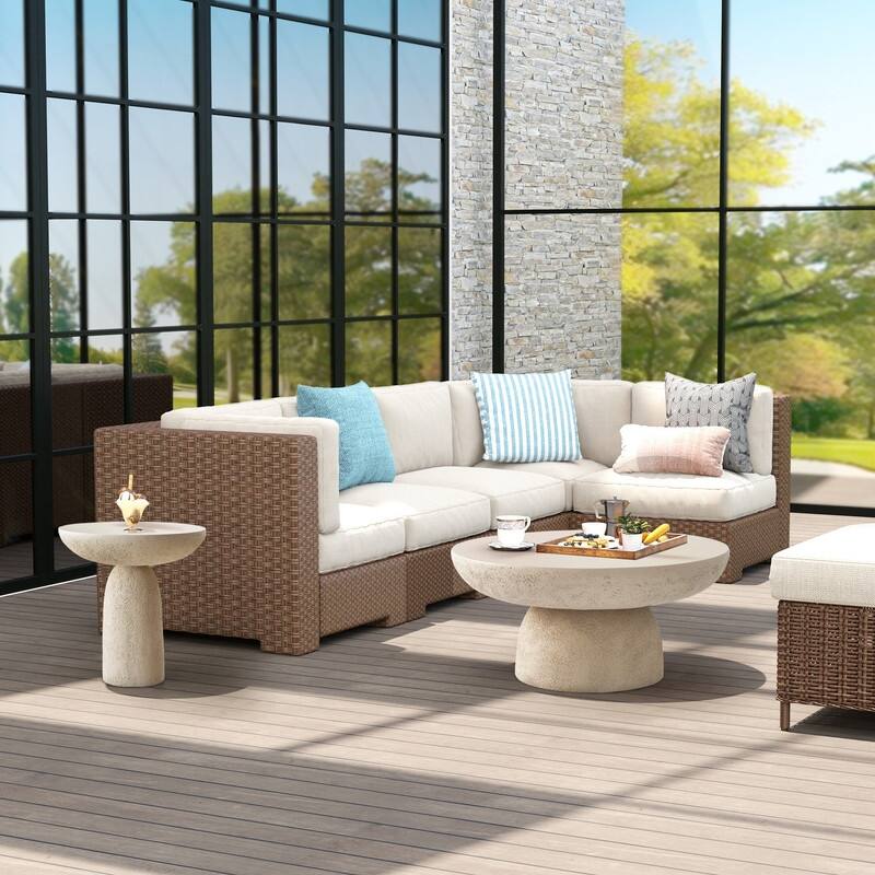 Round Concrete Coffee Tables
