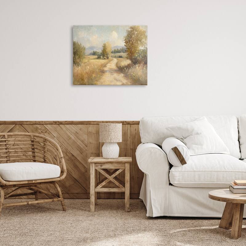 Stupell Gravel Road Landscape Canvas Wall Art Design By Petal Prints Design