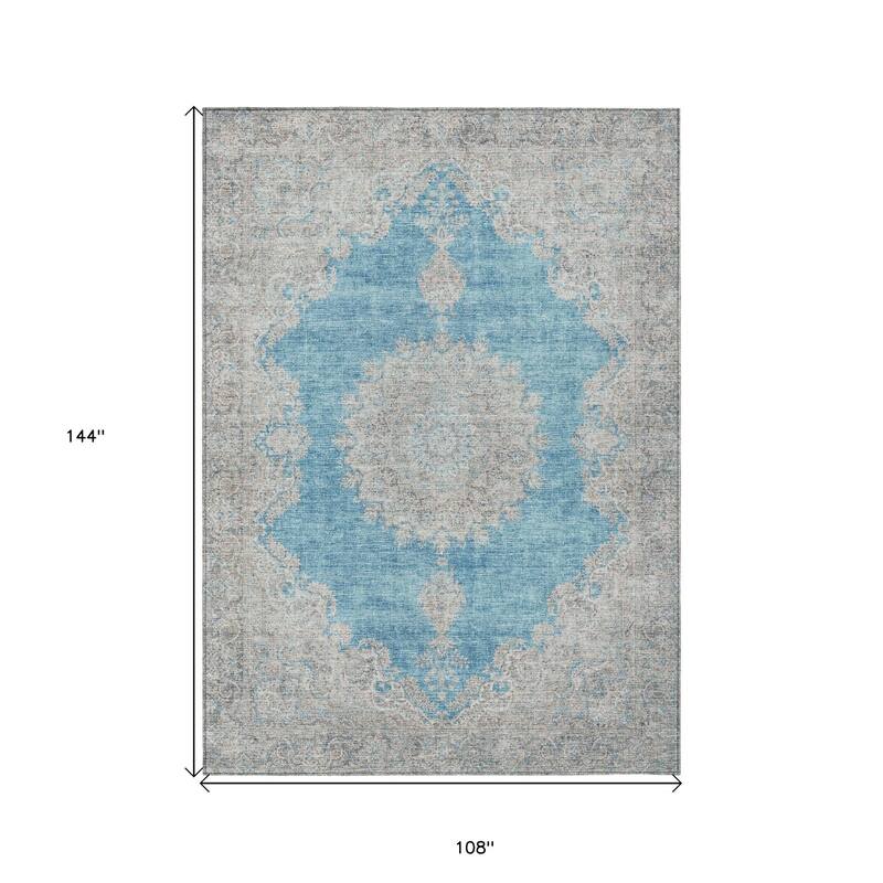 HomeRoots Oriental Traditional Rectangle Outdoor Rug