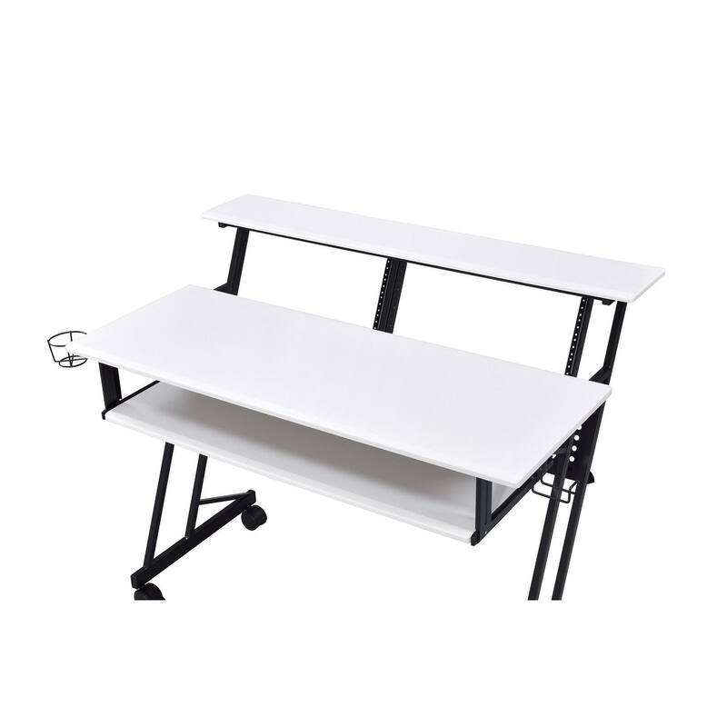 Computer Desk , Music Recording Studio Desk with Open Compartment for