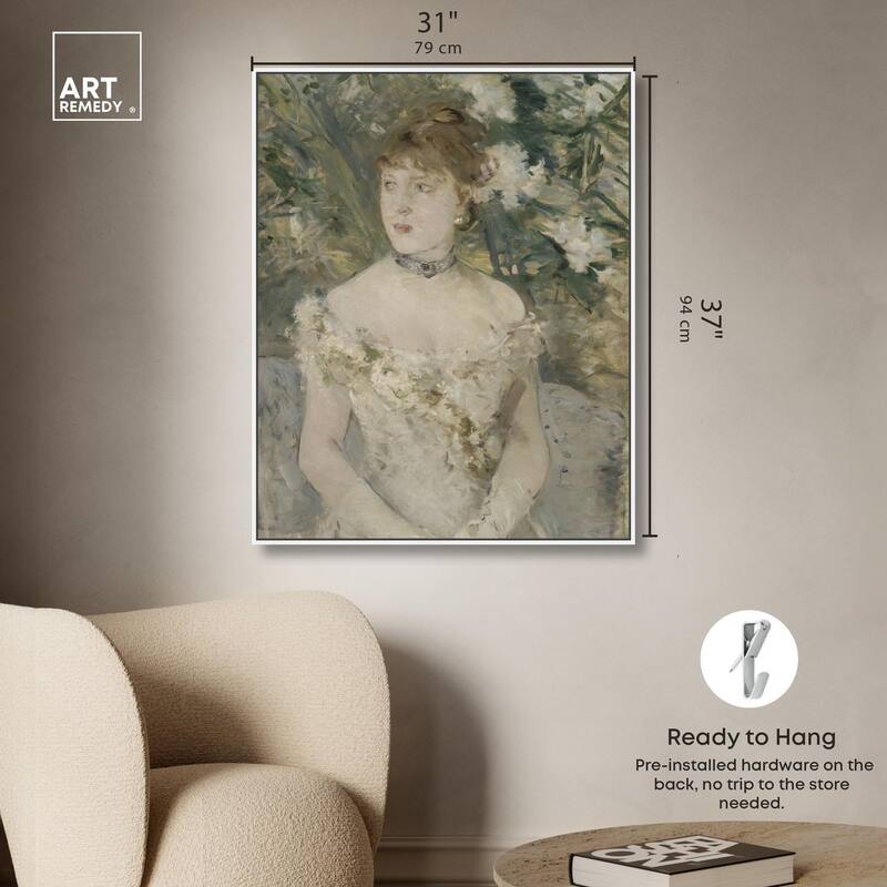 Young Girl in a Ball Gown Canvas by Art Remedy