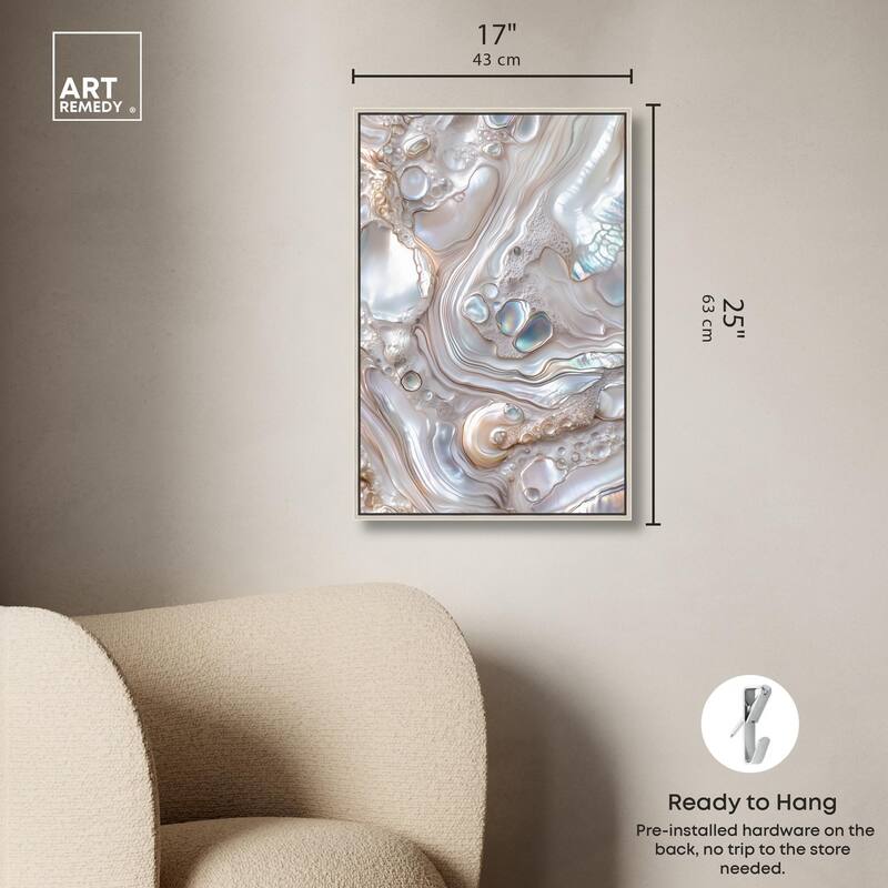 Fluid Preciousness II Canvas by Art Remedy
