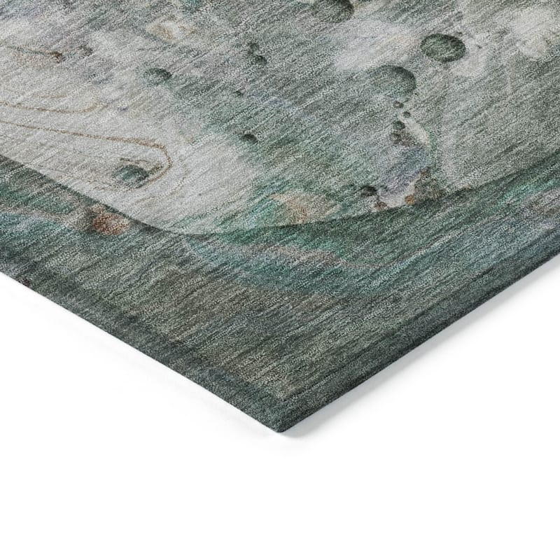HomeRoots Abstract Transitional Rectangle Outdoor Rug