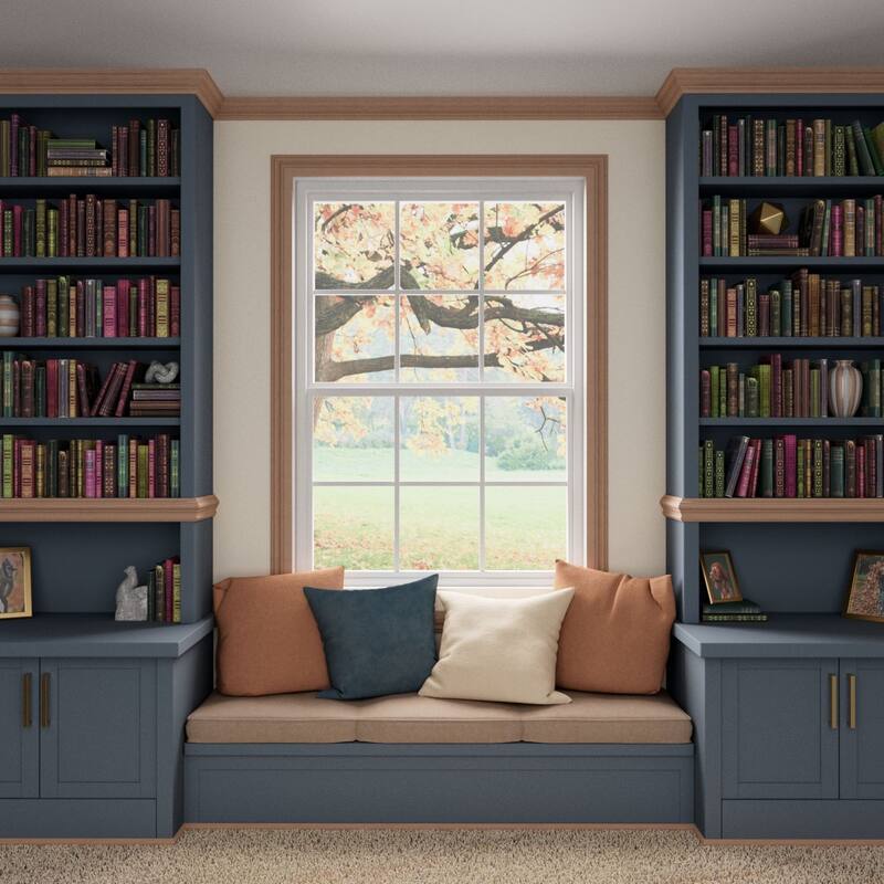 WM827: 3/8-in D x 1-1/4-in W x 96-in L Americraft Solid Hardwood Stain Grade Modern Stop Moulding