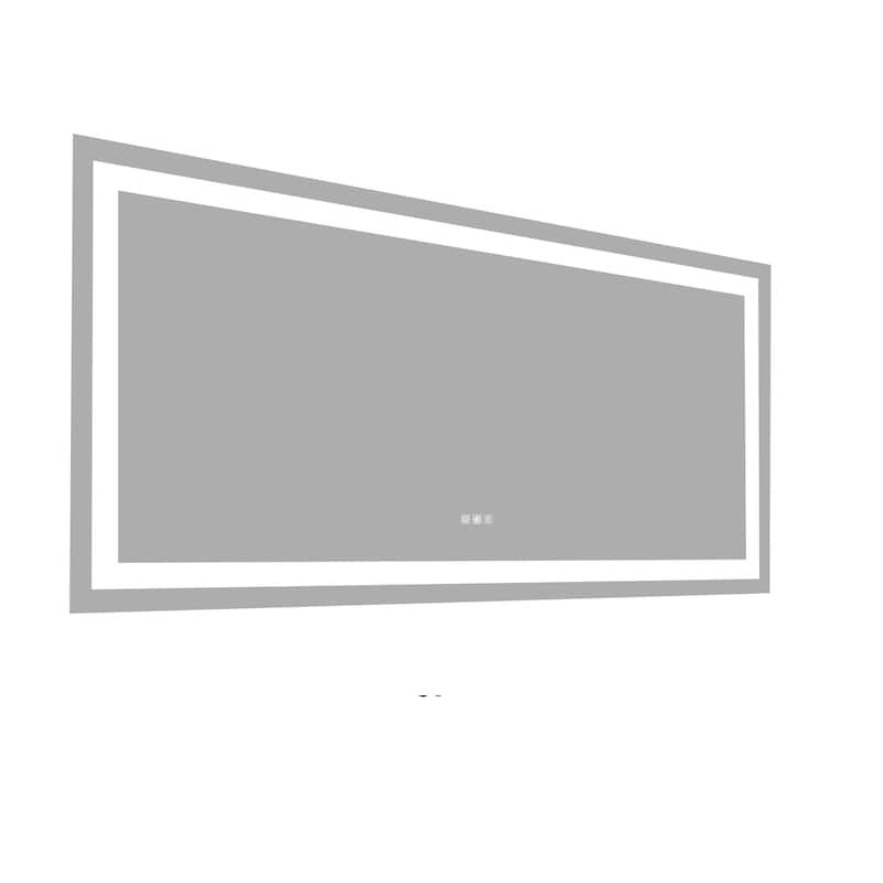 60" x 32" Rectangular Frameless Dimmable Wall Mounted LED Bathroom Vanity Mirror - 60''32''