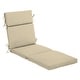 preview thumbnail 46 of 86, Arden Selections Leala Texture Outdoor Chaise Lounge Cushion 77 in L x 22 in W x 3.5 in H - Taupe Leala Texture