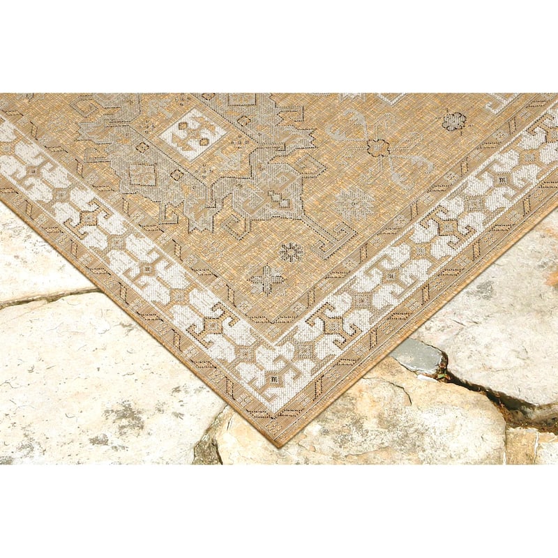 Kilim Indoor/Outdoor Rug Neutral