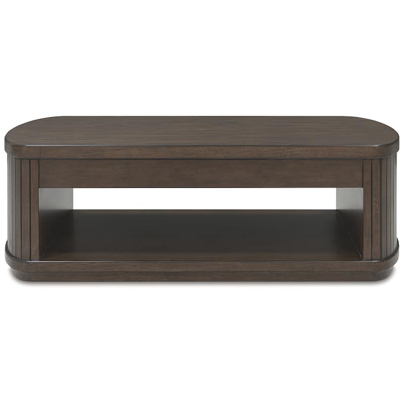 Signature Design by Ashley Korestone Dark Brown Lift Top Cocktail Table - 56" W x 27.5" D x 19.25" H