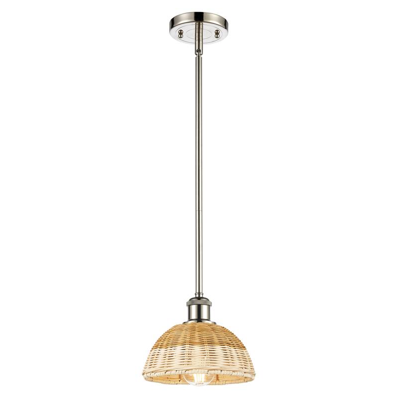 Innovations Lighting Endless Possibilities Ballston - Bristol Natural II - 1 Light 8" Stem Hung Mini Pendant - Polished Nickel