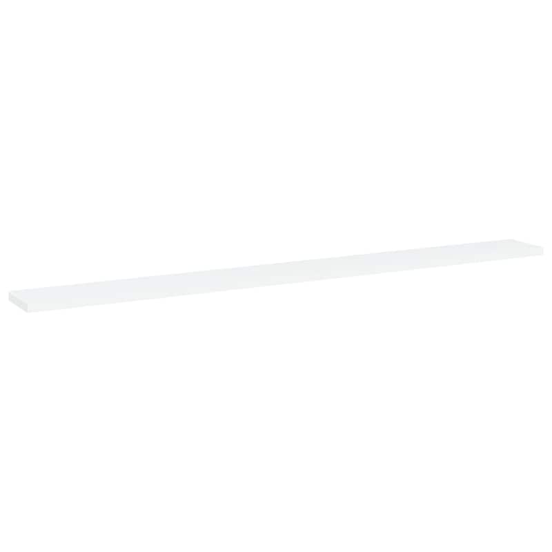 vidaXL Bookshelf Boards 4 pcs White 39.4"x3.9"x0.6" Chipboard