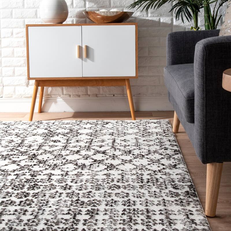 Nuloom Contemporary Modern Mayen Geo Trellis Area Rug