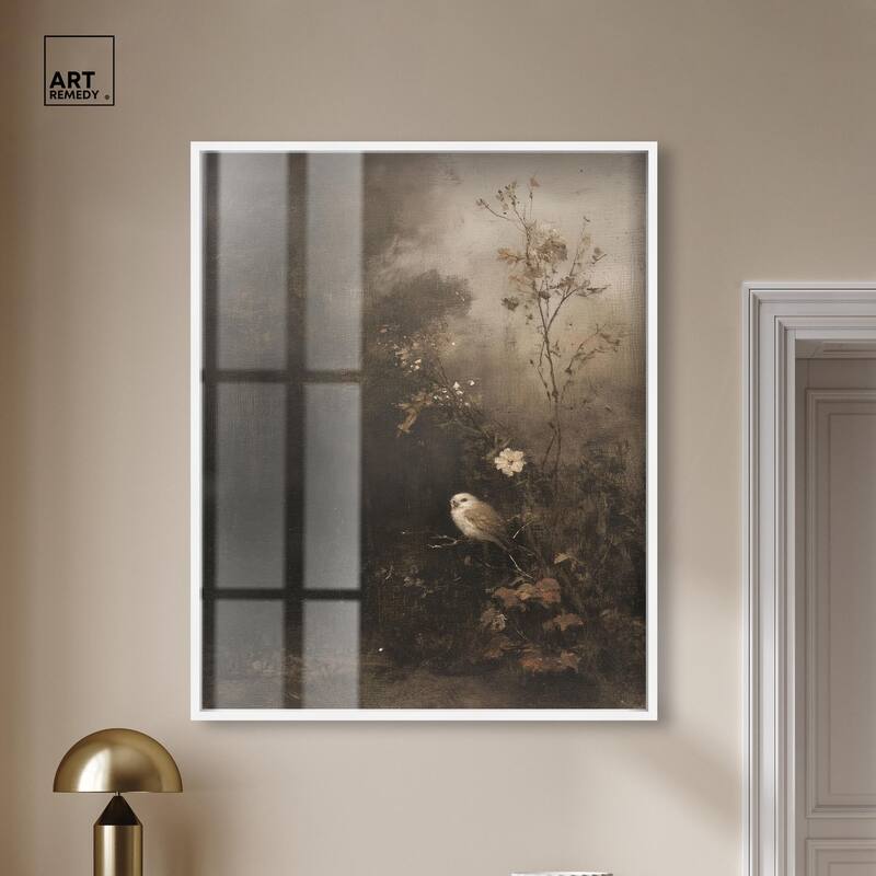 Owl in the Shadows II Shadowbox by Art Remedy