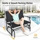 preview thumbnail 14 of 23, Outdoor Backyard and Lawn Iron Patio Rocking Chair