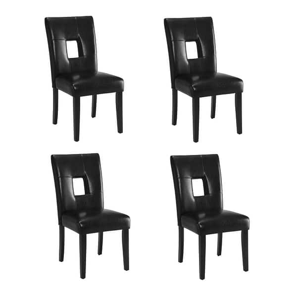 Pickford Black Upholstery Dining Chairs (Set of 4) Bed Bath & Beyond