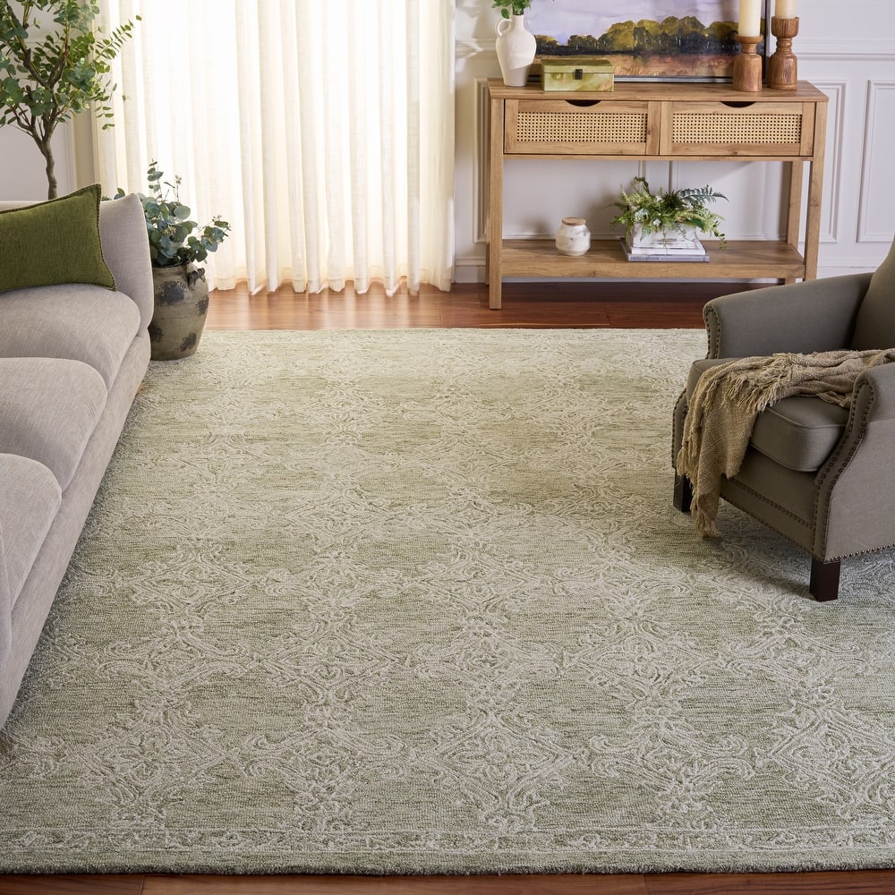 SAFAVIEH Handmade Abstract Aintzane Wool Rug