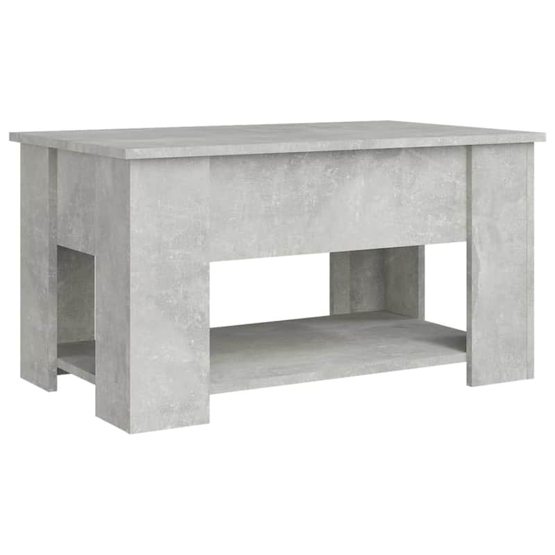 vidaXL Coffee Table Lift Top End Table Accent Side Sofa Table Engineered Wood - 31.1" x 19.3" x 16.1"