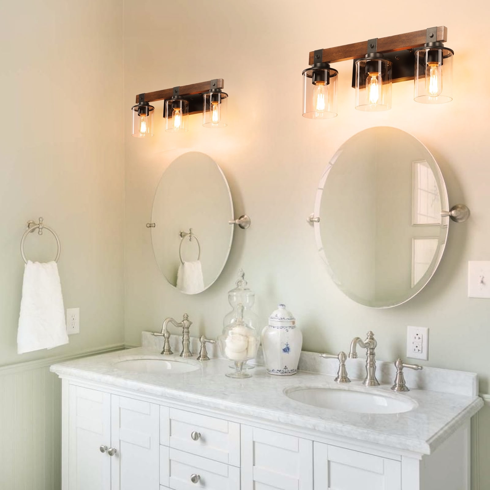 Shabby chic vanity lights top