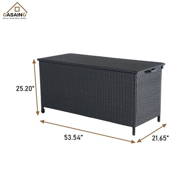 Iron Wicker Storage Cabinet on Wheels (Double Air Rods)-Black - Bed ...