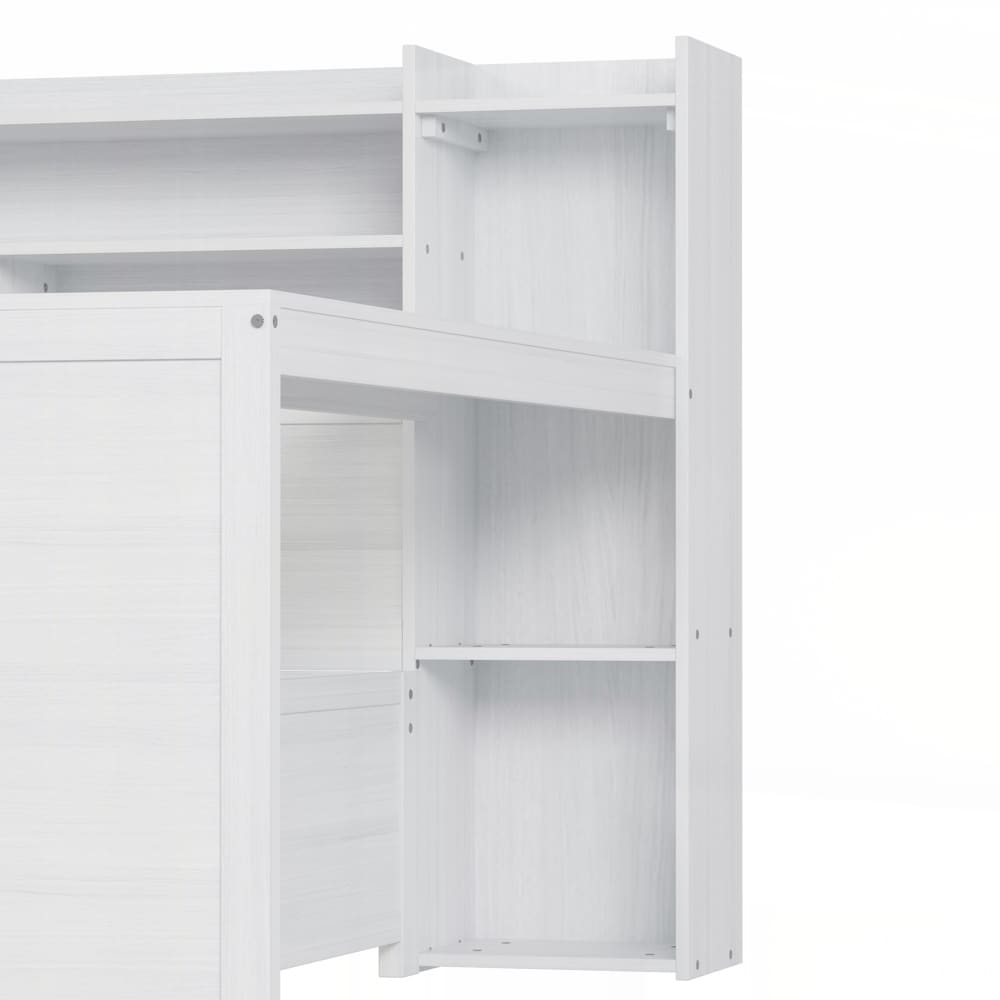 Multi-functional Bed with Twin Size Trundle Bed and Study Desk